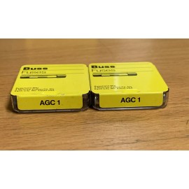 BUSSMANN AGC-1 1/4” x 1-1⁄4” Fast-acting glass tube fuse 1A 250VAC (10pcs)