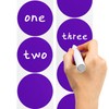 Round Stickers Purple 38mm Circle Labels with Dispenser Box Color