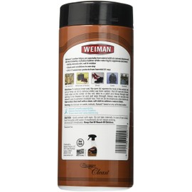 Weiman Leather Wipes - 6 Pack - Clean, Condition, Ultra Violet Protection Help Prevent Cracking or Fading of Leather Furniture, Car Seats and Interior, Shoes