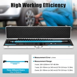 PIAOCAIYIN 2D Measurement System, Aluminum Universal High Precision Measuring Ruler for Car Repair 2D Measuring Ruler Auto Body Maintenance Tools for Vehicle/Chassis/Doors, Windows