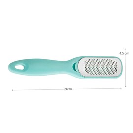Beavorty Pedicure Foot Care Tool Double Sided Callus File Stainless Steel Sky Blue Foot Scrubber