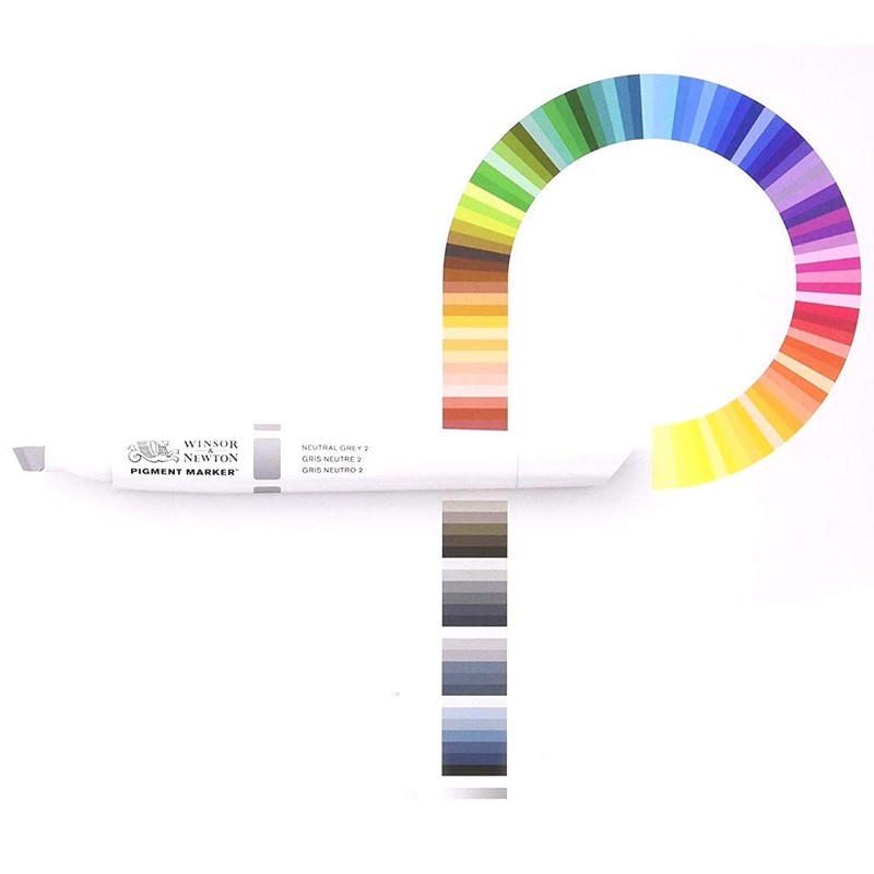 Winsor & Newton Pigment Marker Set of 6 Warm Grey