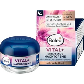 Balea Vital+ Intensive Night Cream for Very Mature Skin (55+ to 70+) with Calcium & Royal Jelly - Not Tested on Animals - 50ml by dm balea