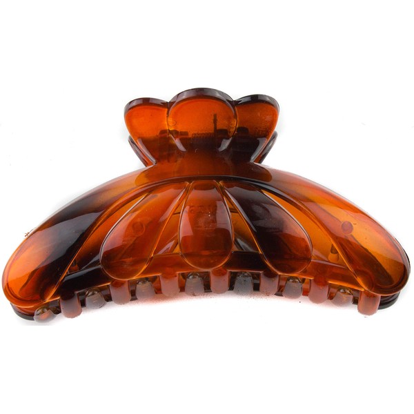 Mytoptrendz® Tort Brown Acrylic Hair Claw Clips Non Slip Hair
