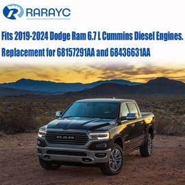 RARAYC 6.7L Cummins Fuel Filter Water Separator set for 2019 2020 2021 2022 2023 2024 Ram Turbo Diesel Engines 68157291AA and 68436631AA