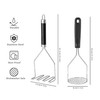 2PCS Potato Masher, OLULU Heavy Duty Stainless Steel Mashed Potatoes