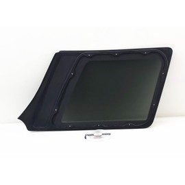 NAGD Tempered Glass Left Side Rear Quarter Window for Ford Explorer / Mercury Mountaineer 2003-2010 4-Door Models (Black, Rear, Passenger Side, Car)