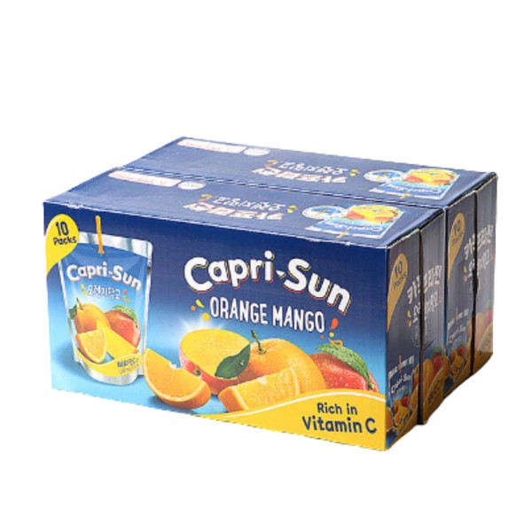 Nongshim Capri Sun Orange Mango 200ml 20 packs / 농심 카프리썬 오렌지망고 200ml 20개입