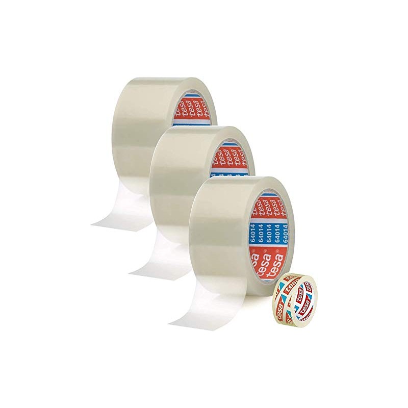 tesa 3 Rolls of Parcel Tape (66 m, 50 mm)