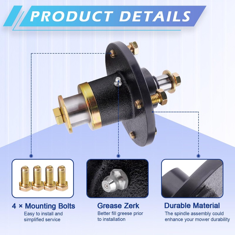 JXJKCZ Mower Spindle Assembly Replaces Hustler 350595 Compatible with Super