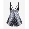 ROSE GAL Traje de baño tankini para mujer, talla grande,