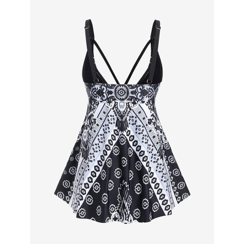 ROSE GAL Traje de baño tankini para mujer, talla grande,