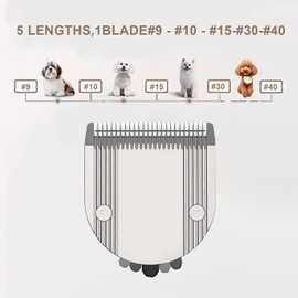 Sodaer Adjustable Blades Compatible Professional Pet Dog Cordless Hair Clipper