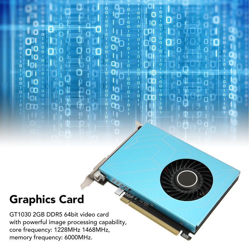 Graphics Card GT1030 2GB DDR5 64bit Desktop PC Gaming Graphics