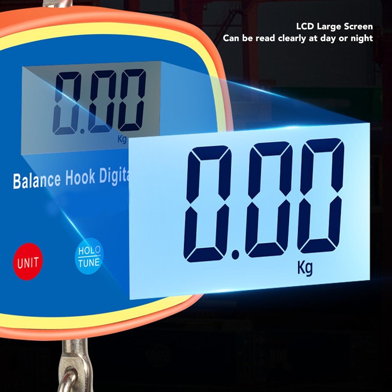 Electronic Hook Scale Double Sides LCD Screen Hanging Scale Portable