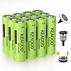 KEAOOD Ni-MH Rechargeable AA Solar Batteries 1.2v Pre-Charged 1000mAh Double