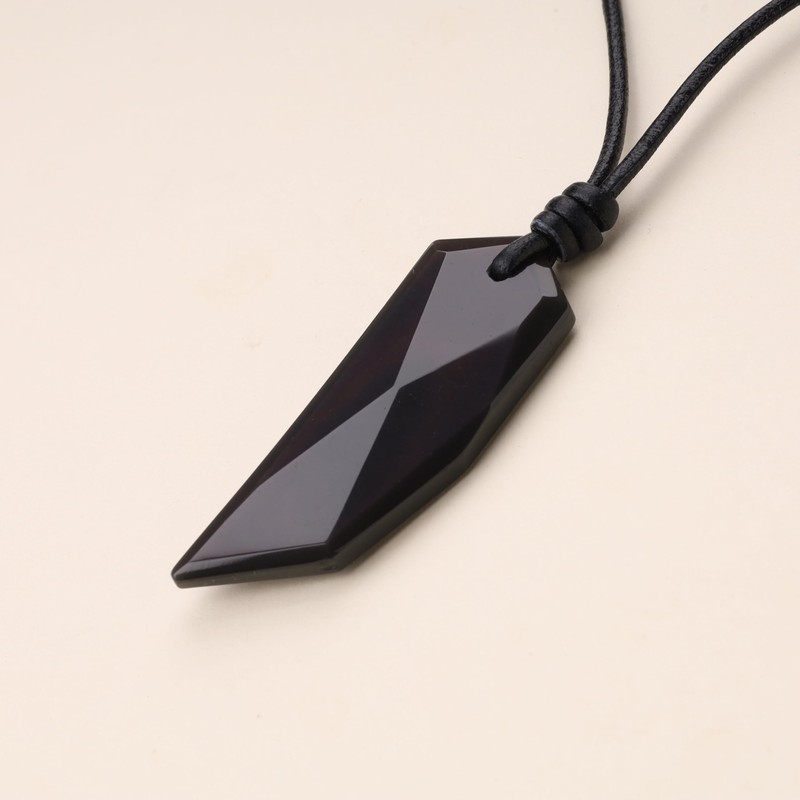 coai Wolf Fang Pendant Necklace, Non-metal, Black