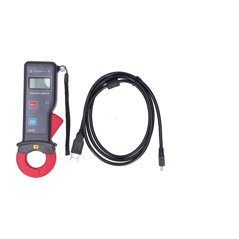 Pinza Amperimétrica 0mA‑60A Digital ETCR Pantalla LCD con USB para
