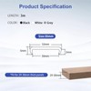 FAKILO U-Shape Edge Banding, 9.8 ft TPE Self Adhesive Veneer
