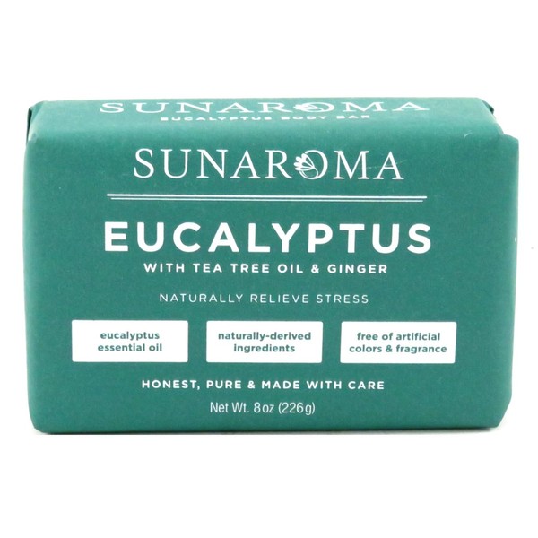Sunaroma Soap Bar Eucalyptus With Tea Tree + Ginger 8