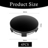 4Pcs Hub Centre Caps, 60mm Universal Black Alloy Wheel Hub