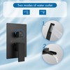 Cinwiny Wall Mount Tub Filler with Handheld Sprayer Waterfall Bathtub