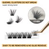 QUEWEL Individual Eyelashes, Individual Eyelash Clusters, Lashes, Mega C Curl,