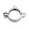 ClampTitan Hinged Split Ring Pipe Hanger Galvanized Iron, with 3/8