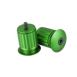REPAIROCK 1 Pair Aluminum Alloy 17.5-22mm Handlebar End Plugs for Road Mountain Bicycle Adjustable Handlebar Bike Bar Ends Green Auto Replacement Parts
