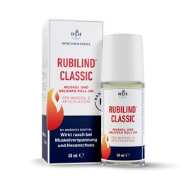 Rubilind Classic Muscle Joint Roll-On Thermal Gel in Innovative Roll-On, Ideal for Relaxing and Relaxing Tension, Works like Heat Plasters