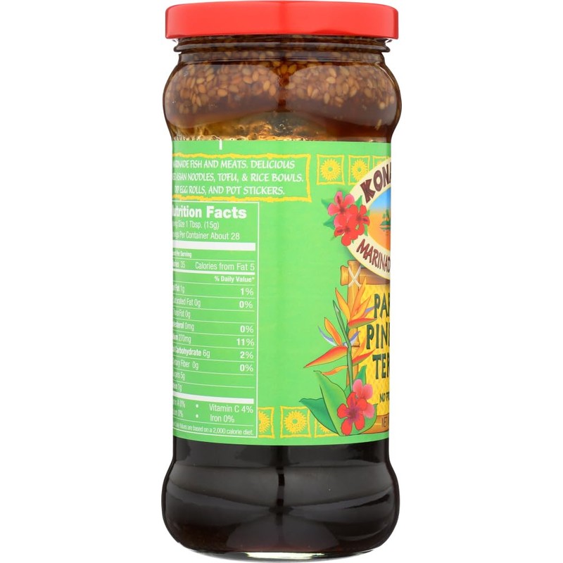 Kona Coast Marinade & Grilling Sauce Paradise Pineapple Teriyaki --