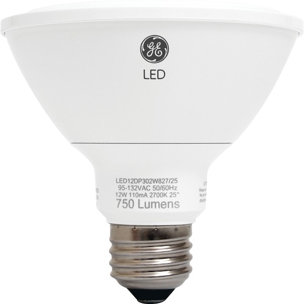 GE Lighting 89988 Energy-Smart LED 12-watt, 850-Lumen PAR30 Bulb with Medium Base, Soft White, 1-Pack
