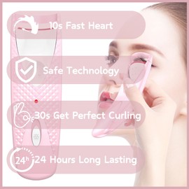 SHEBEEDO Electric Eyelash Curler Heated Eyelash Curler for Quick Heat Long-Lasting Lash Curler No Lashes Damage Heated Curler for Lashes Premium Eyelash Curler Heated Lifted Lashes 24 Hours