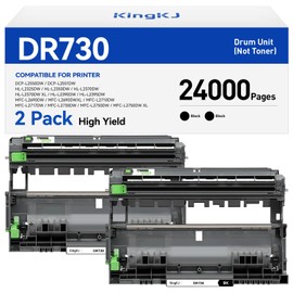 DR730 Drum Unit (Not Toner) 2-Pack Compatible Replacement for Brother DR-730 Imaging Drum MFC-L2710DW MFC-L2750DW DCP-L2550DW HL-L2350DW HL-L2395DW HL-L2370DW HL-L2390DW MFC-L2690DW HL-L2325DW Printer