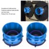 1 Pair NAB Hub Adapters Polished Aluminum Alloy Universal Loading