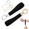 Quprofa Quprofa Scalable Wristlet Keychain,Cool Stretchy Lanyard Strap with Metal