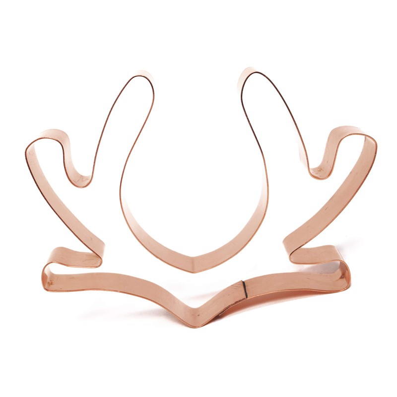 Deer Antlers Copper Cookie Cutter