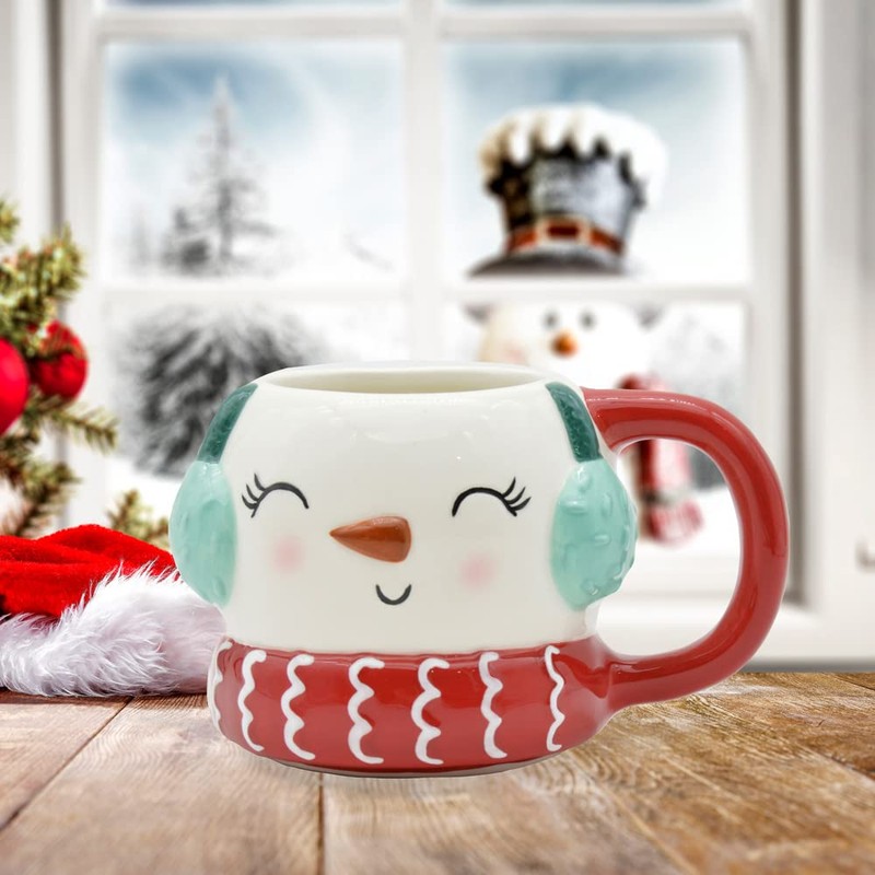 Trötsch Wintertasse Schneemann groß: Kaffeetasse Teetasse Geschenkidee Geschenk Tasse Winter