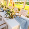 6 Packs Cheesecloth Table Runner,Dusty Blue Table Runner,Gauze Boho Rustic