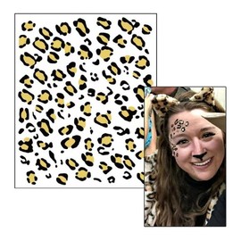 Halloween leopard print temporary tattoo stickers costume instant henna tattoo designs party colorful outfits / 할로윈 호피 무늬 판박이 타투 스티커 코스튬 인스턴트 헤나 문신 도안 파티 컬러 의상
