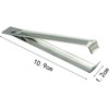 2 pieces silver herringbone tweezers set, garlic peeler, garlic tweezers