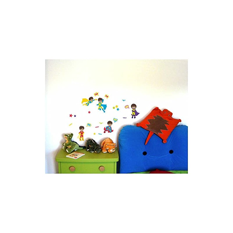 23 Piece Super Heroes Wall Tattoo Set for Child's Bedroom