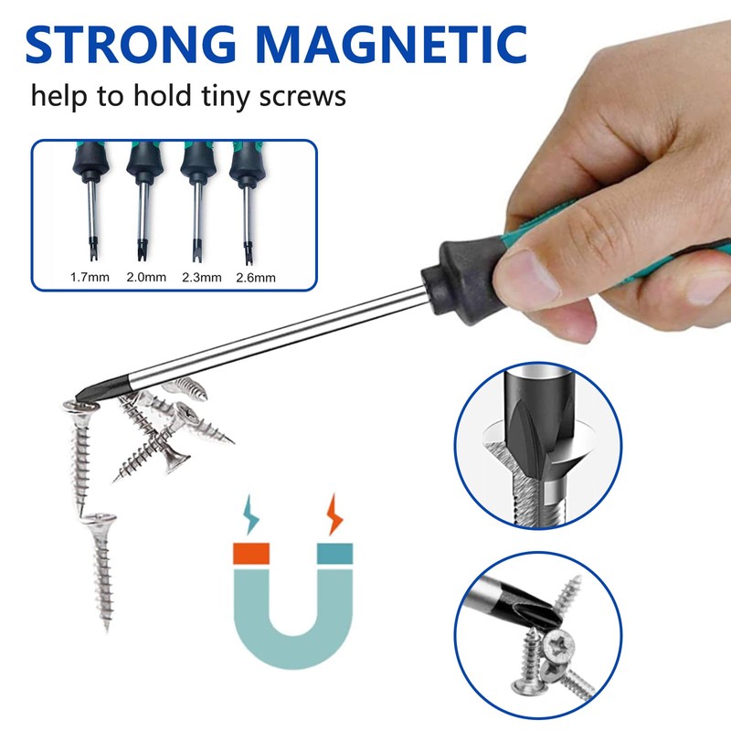 4Pcs U Screwdriver Set, Tri-Point Screwdriver Kit, U Fork Type