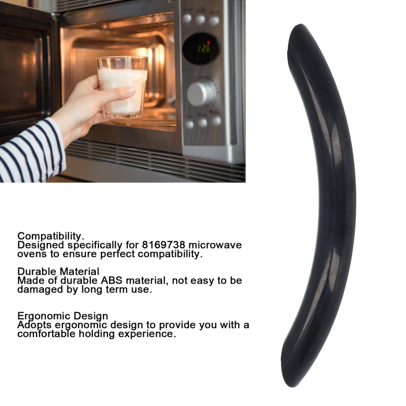 Microwave Door Handle ABS Anti Slip Ergonomic Electric Microwave Oven