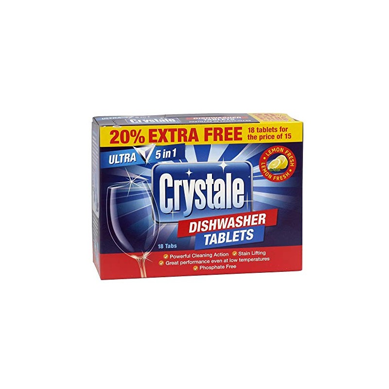 Crystale Dishwasher Tablets 18'S