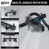 BEIYI Dual Double Shower Head for Couples, High Pressure 5