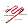 Reflective Nylon Dog Leash Heavy Duty, Two Handles with Padded