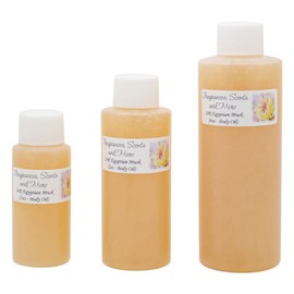 24K Egyptian Musk Perfume/Body Oil - 3 Bottles 0.33 Fl Oz Glass Roll On (10ml)