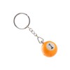 Komonee 3 x Pool Ball Keyring Colourful Numbered Key Ring