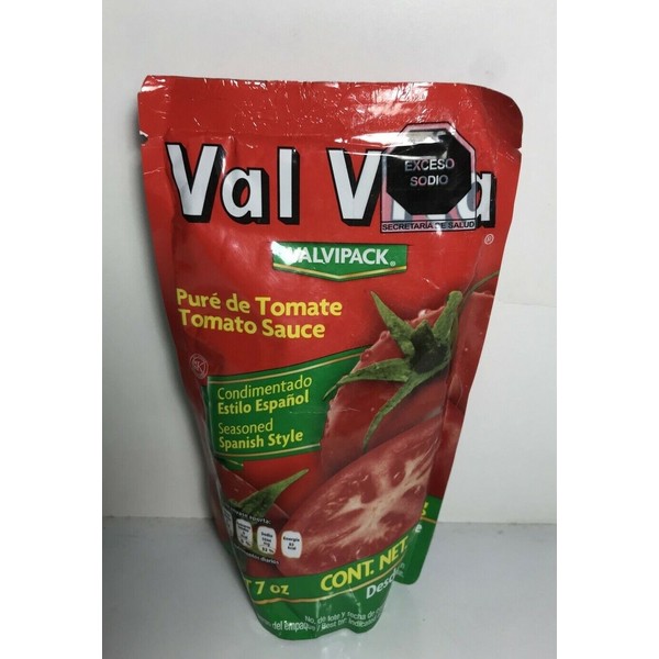 8-Pk Val Vita 🍅 Traditional Tomato Sauce Spanish Style 200gr/7oz
